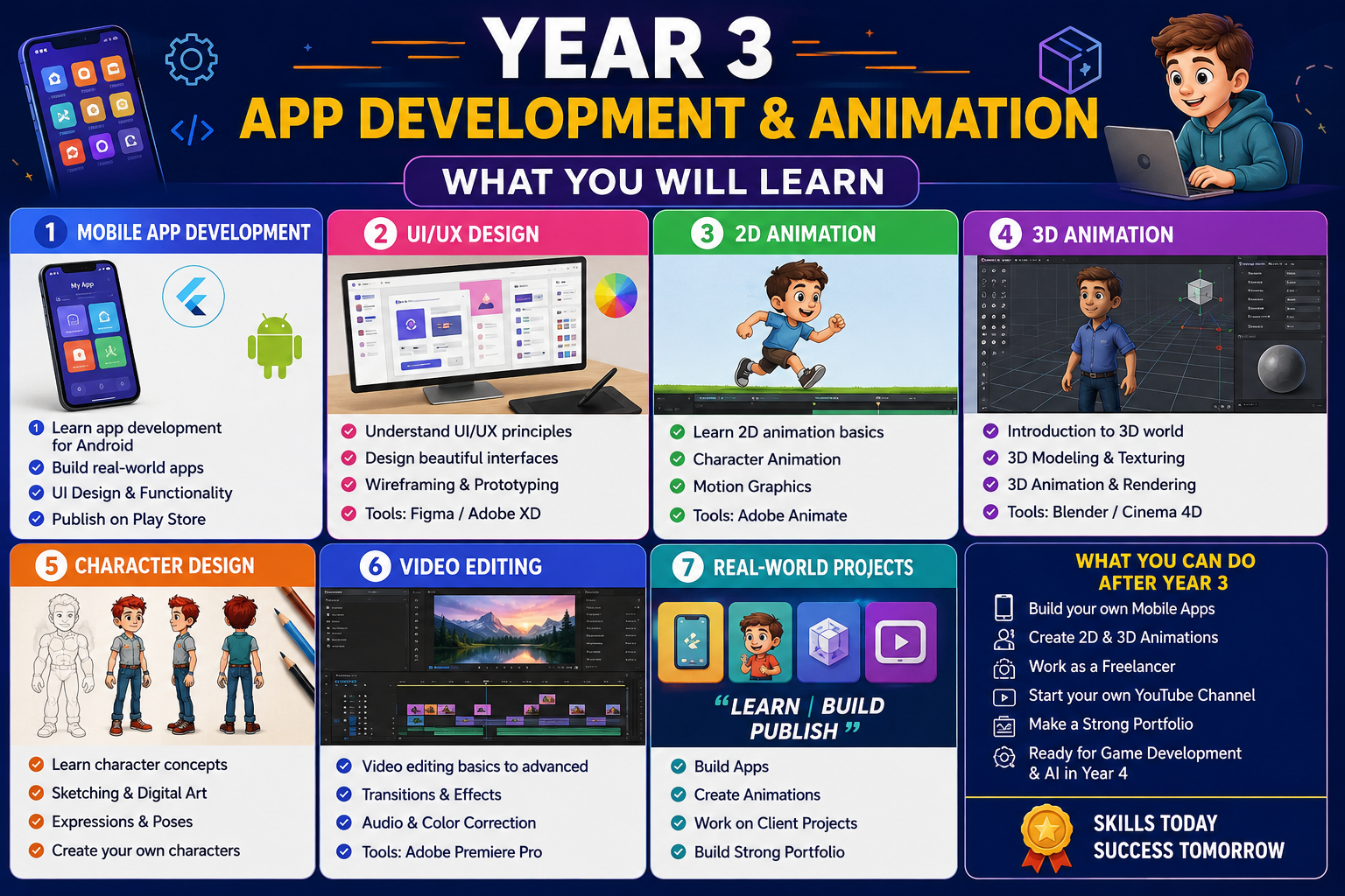 Year 3: App Development & Animation
